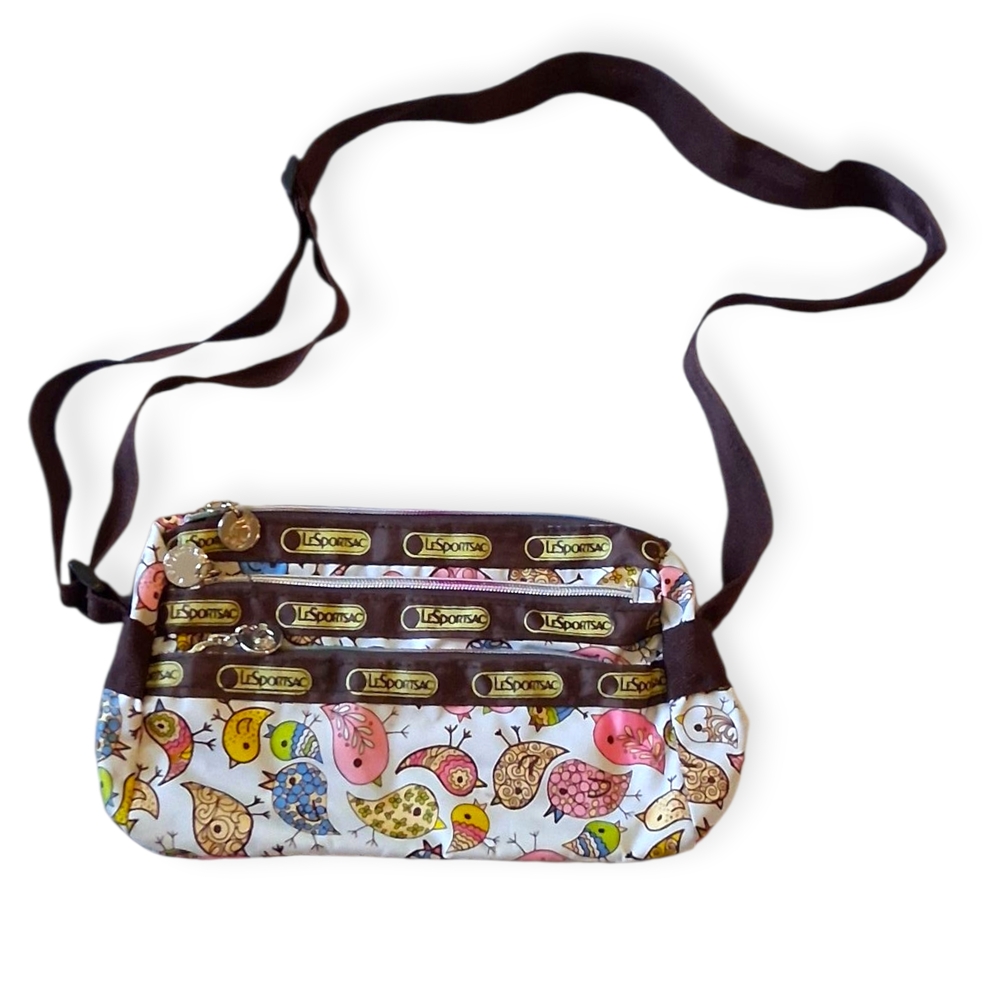 LeSportsac Multicolor Bird Print Bag